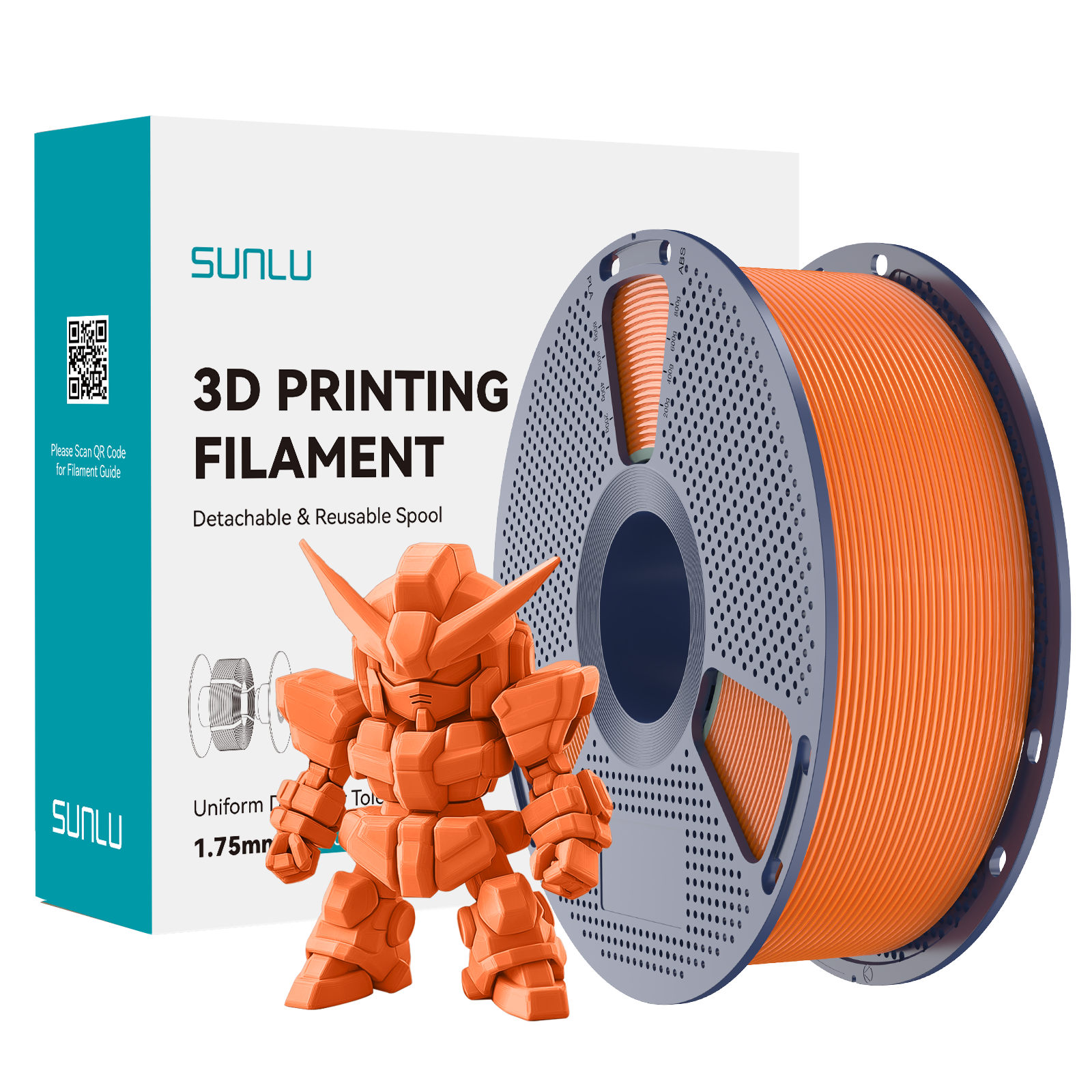SUNLU PLA+ 2.0 Filament Sunny Orange