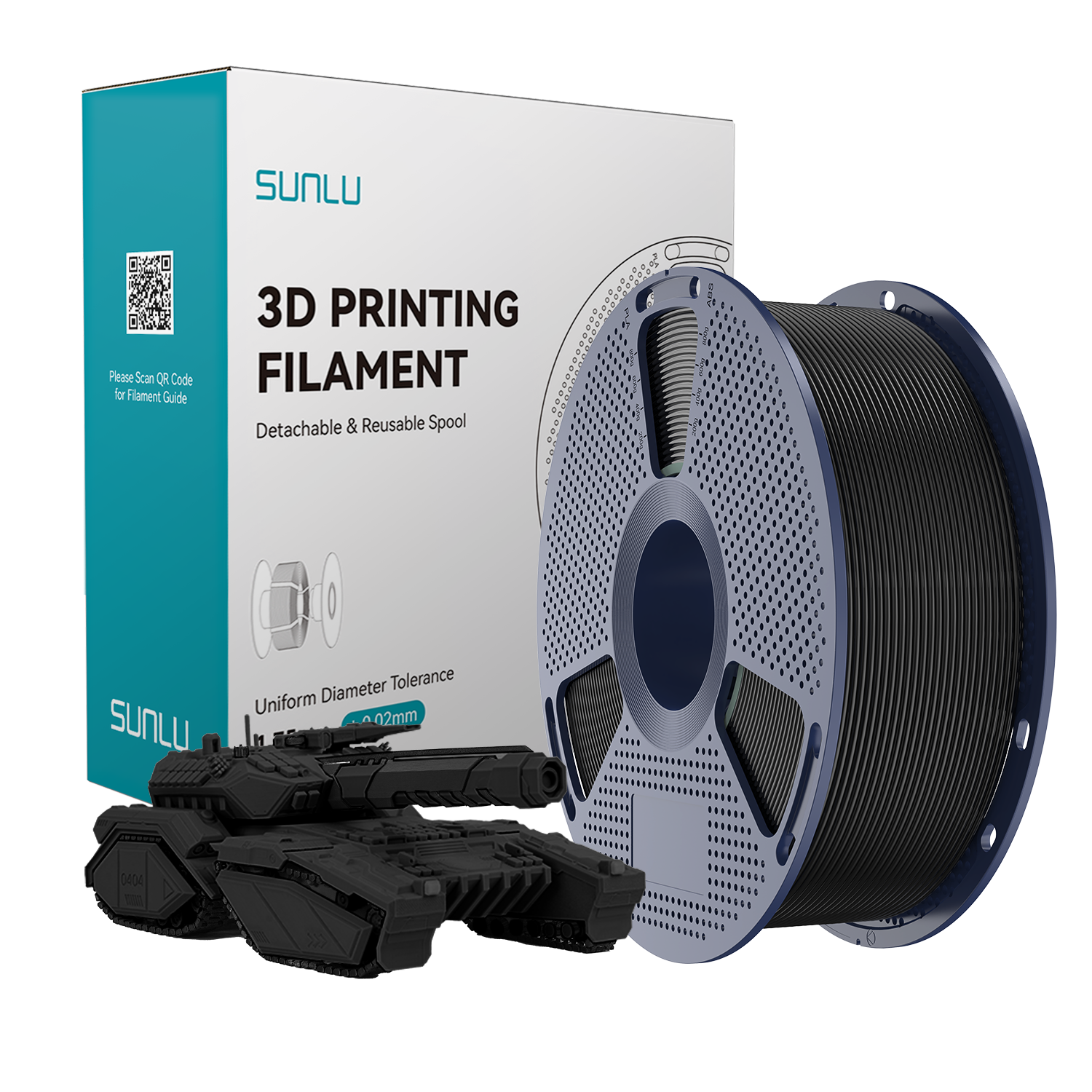 SUNLU PLA Filament Black