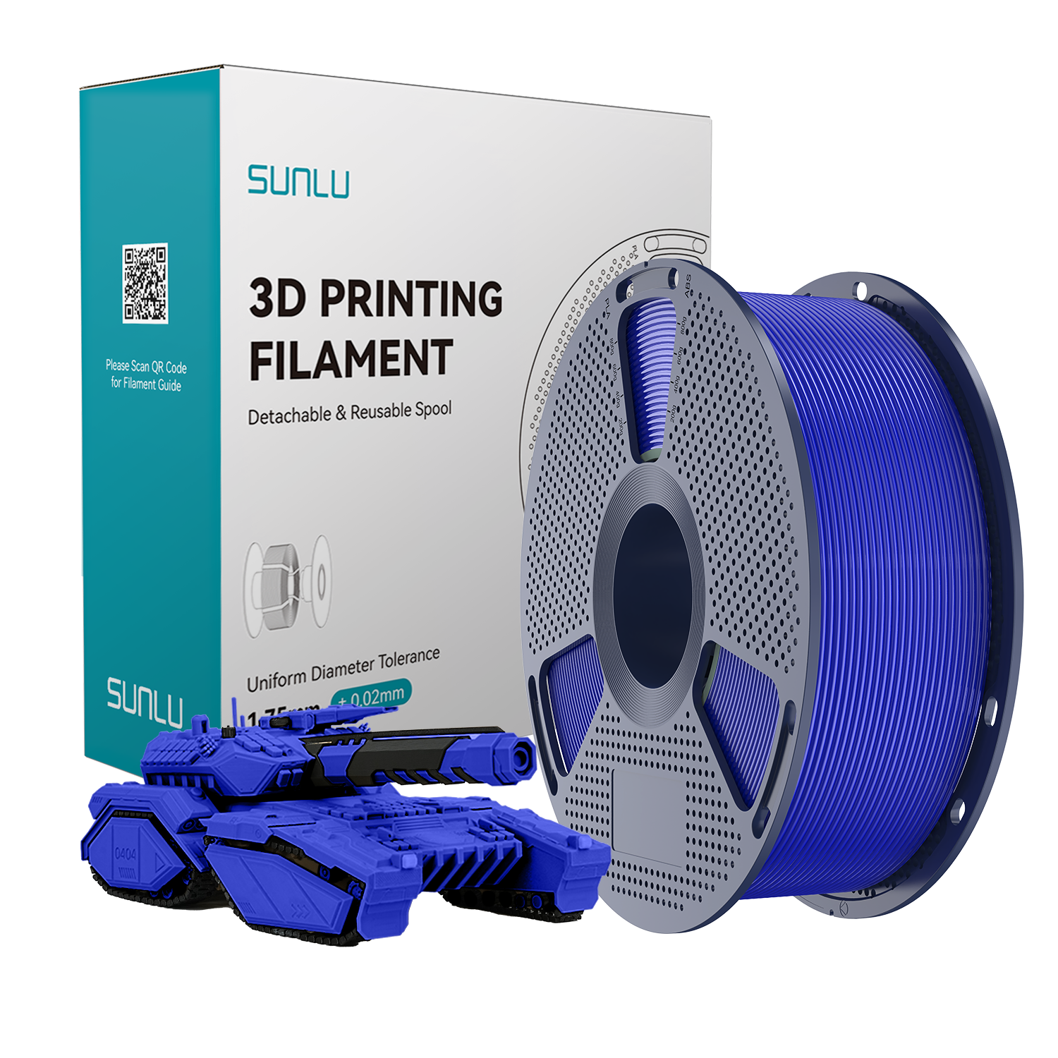 SUNLU PLA Filament Klein Blue