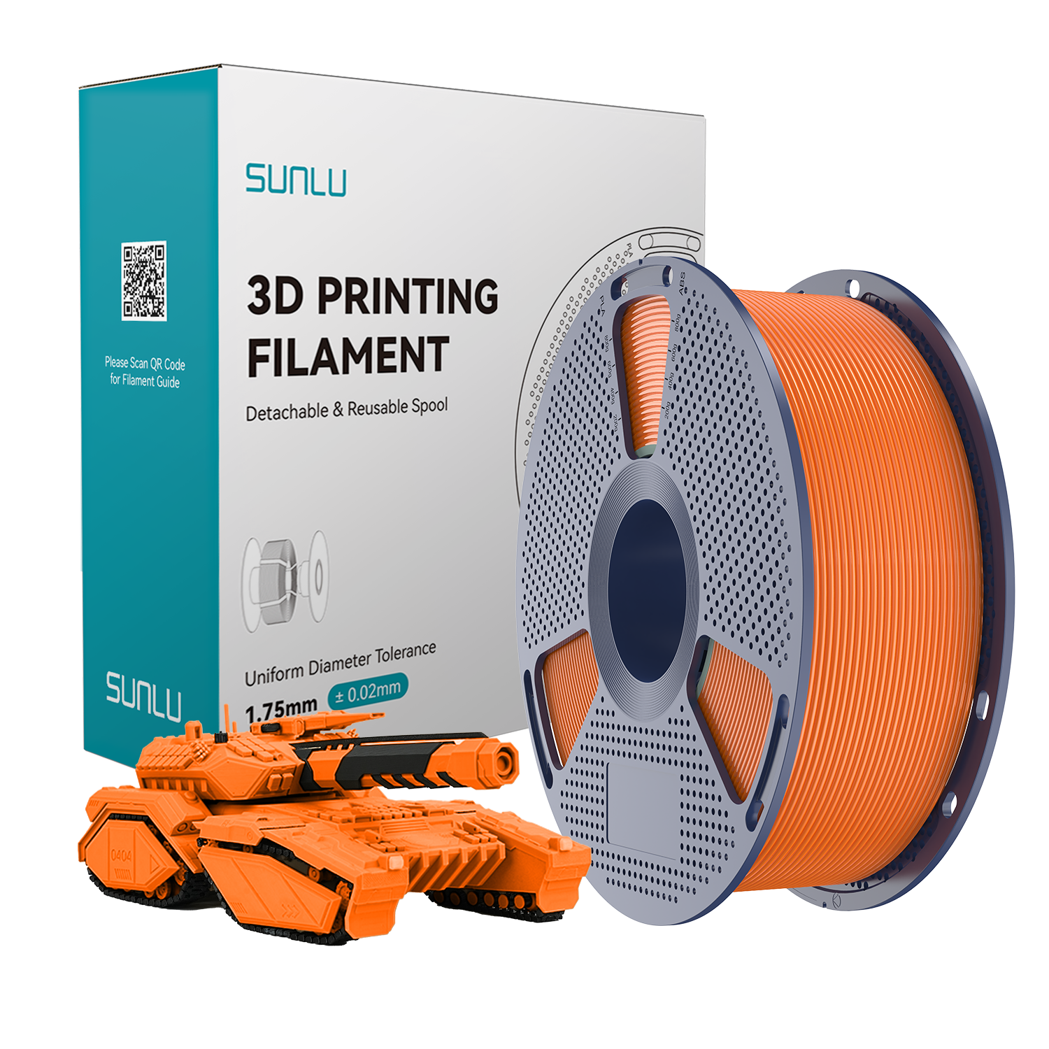 SUNLU PLA Filament Sunny Orange