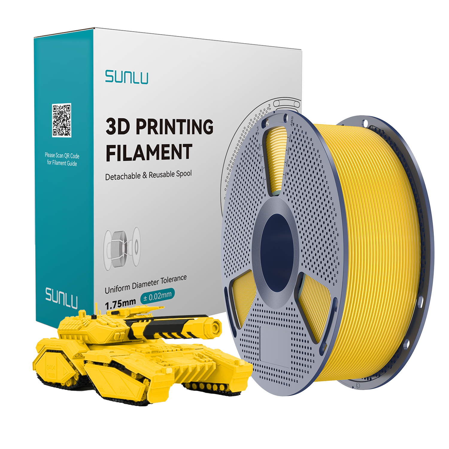 SUNLU PLA Filament Vivid Yellow