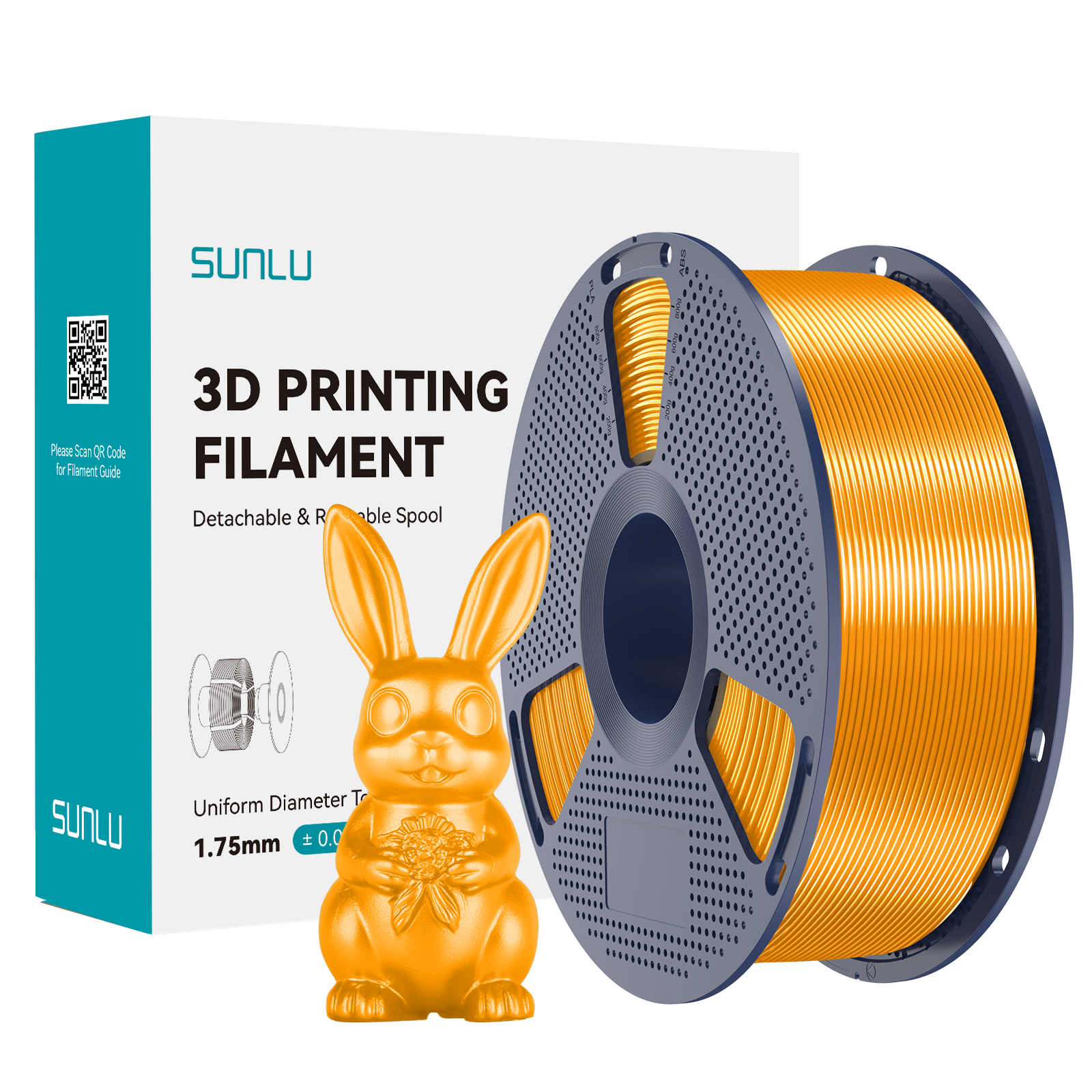 SUNLU Silk PLA+ Filament Brass