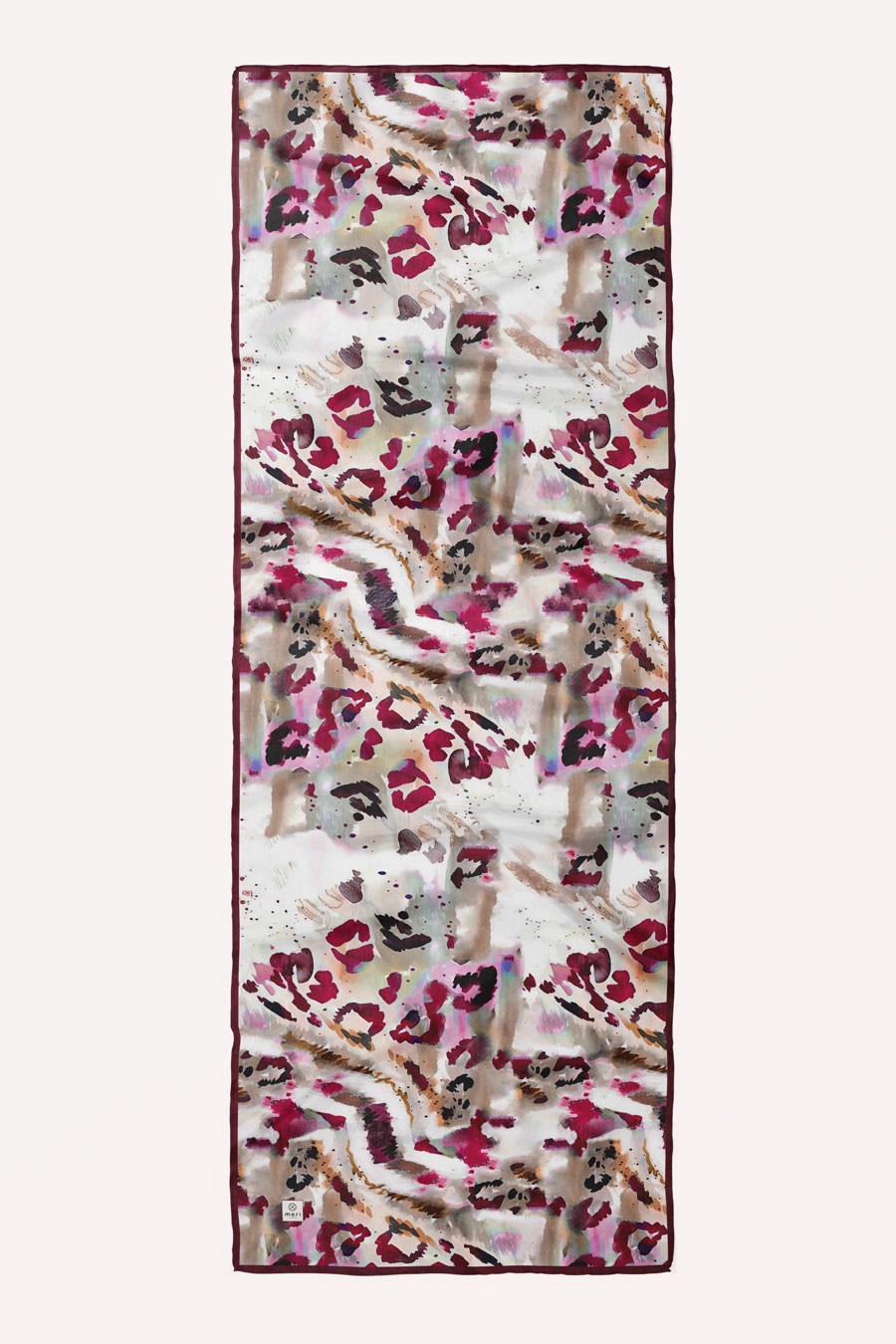 Ash Leopard Desen Hint Vual Şal Bordo