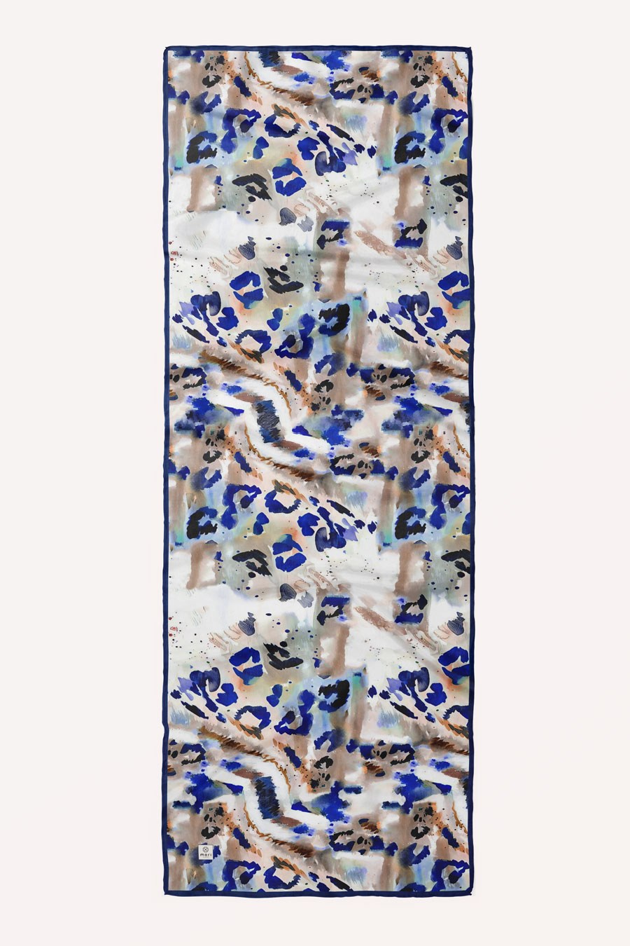 Ash Leopard Desen Hint Vual Şal Lacivert