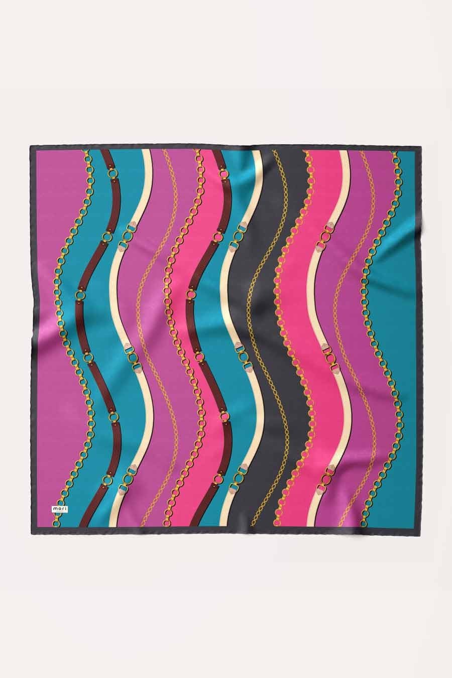 Chain of Style Desen Soft Eşarp Pembe