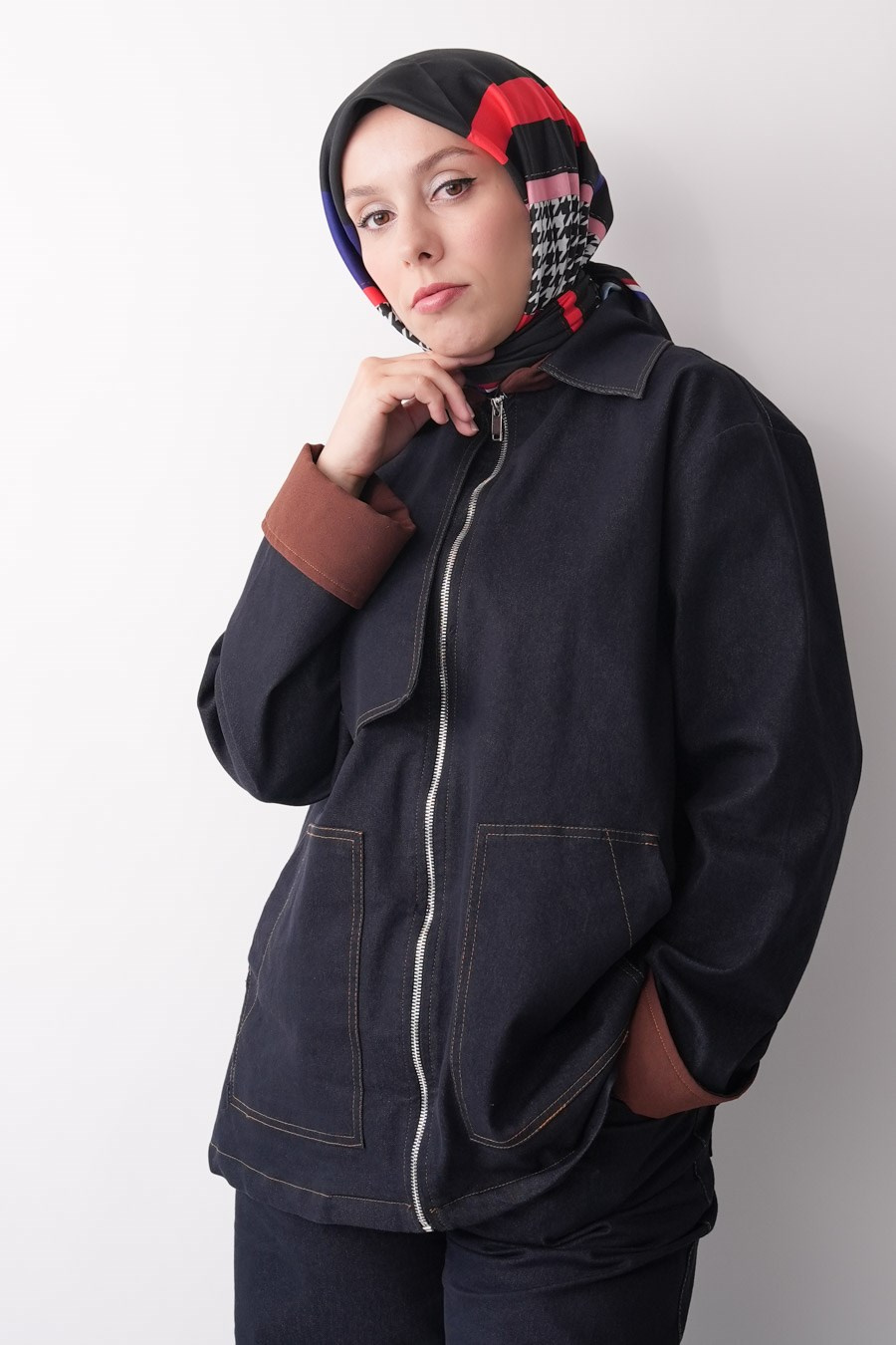 Fashion Steps Desen Soft Eşarp Siyah