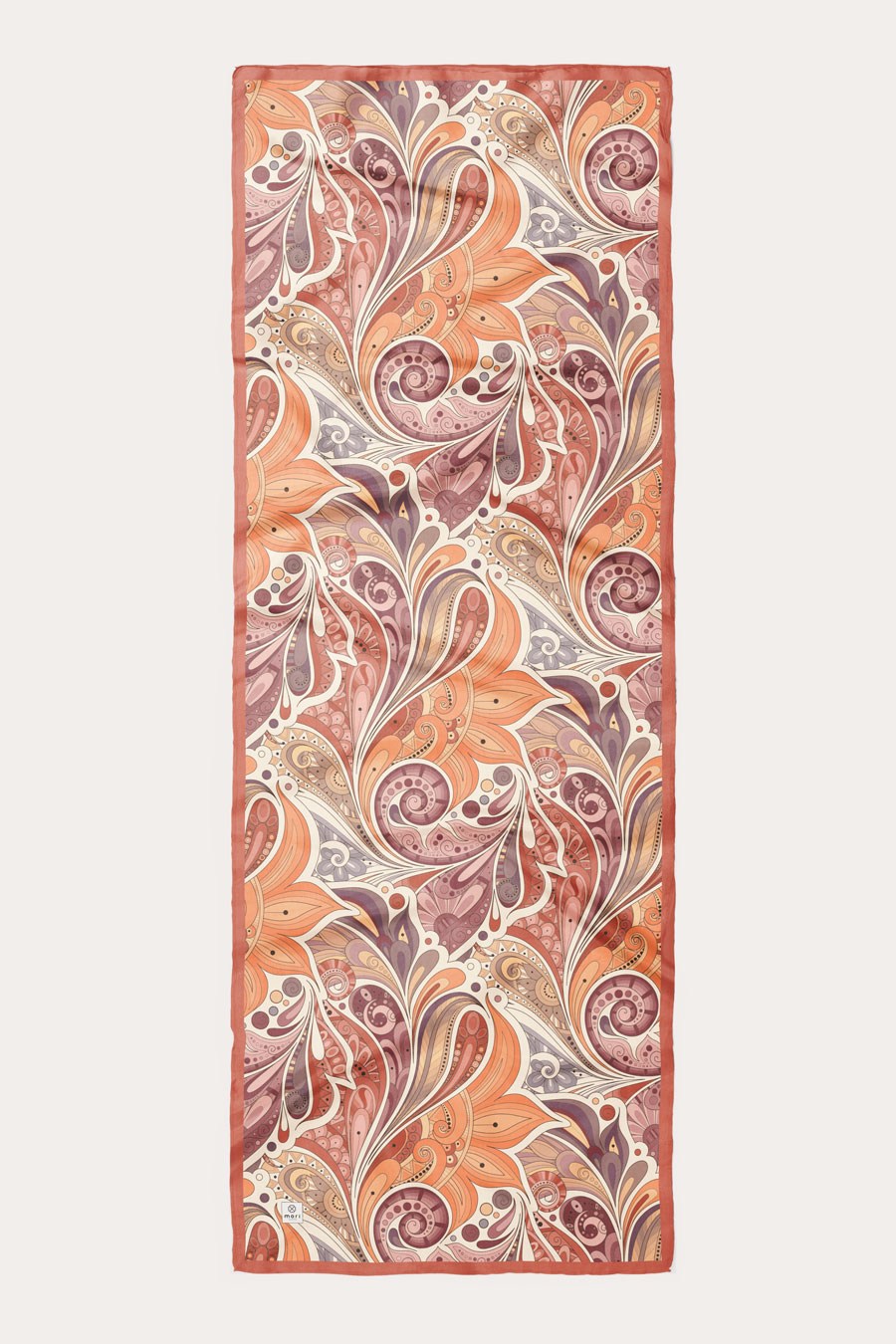 Ginger Trace Desen Soft Şal Turuncu