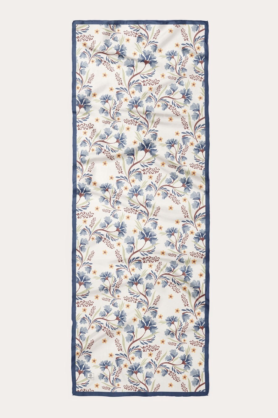 Lilas Desen Soft Şal Mavi