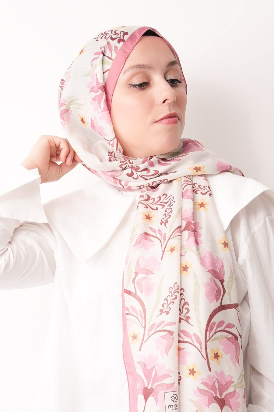 Lilas Desen Soft Şal Pembe