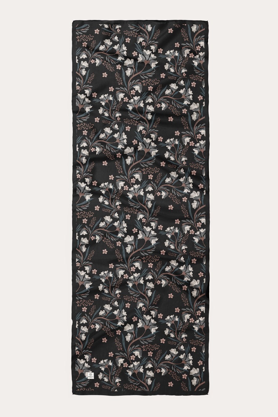 Lilas Desen Soft Şal Siyah