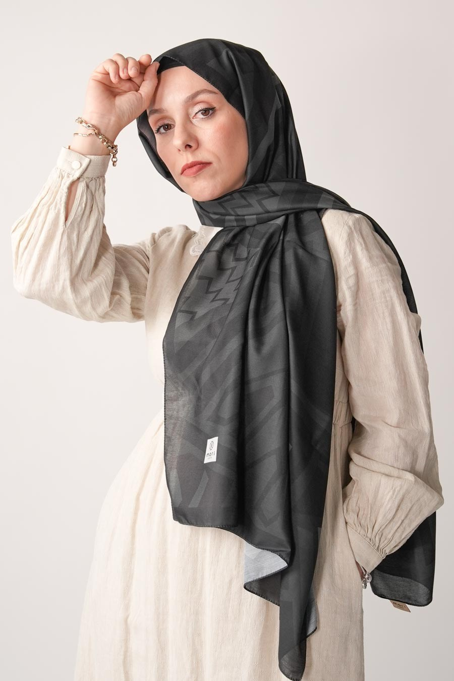 Membrane Desen Soft Şal Siyah
