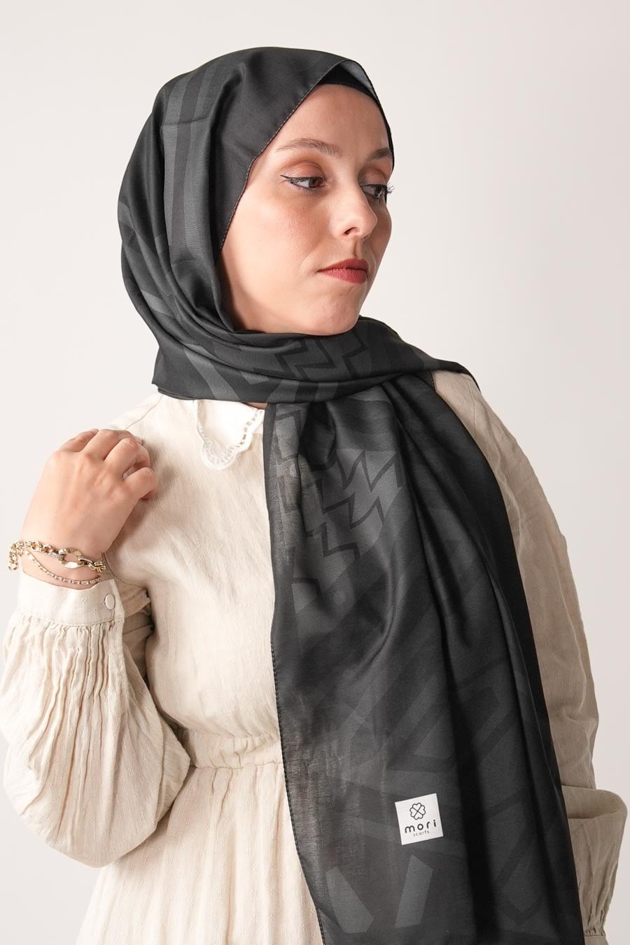 Membrane Desen Soft Şal Siyah