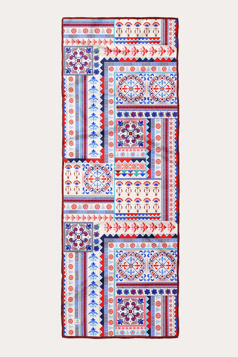 Meridian Desen Soft Şal Bordo