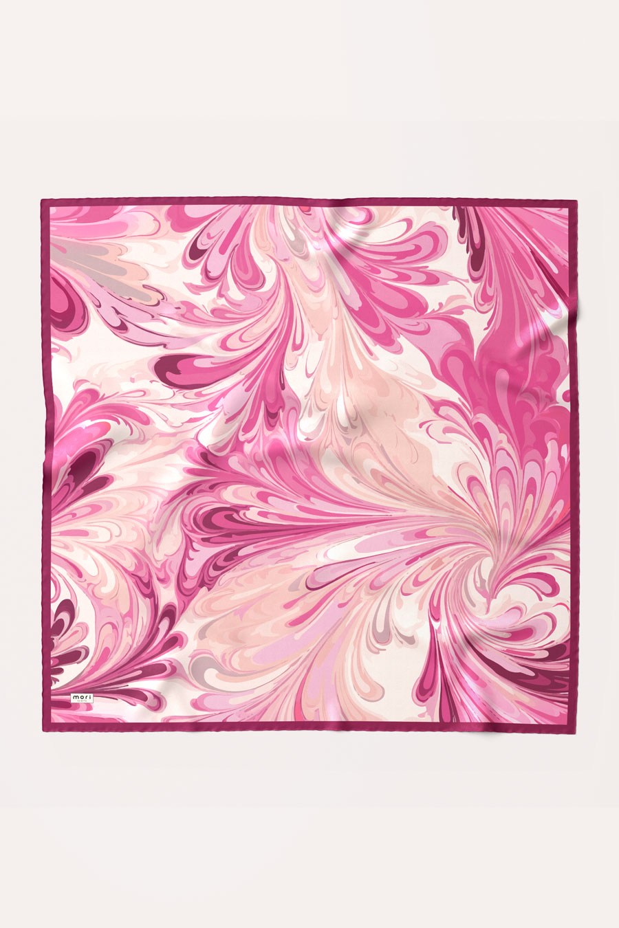 Mori Wave Desen Soft Eşarp Pembe