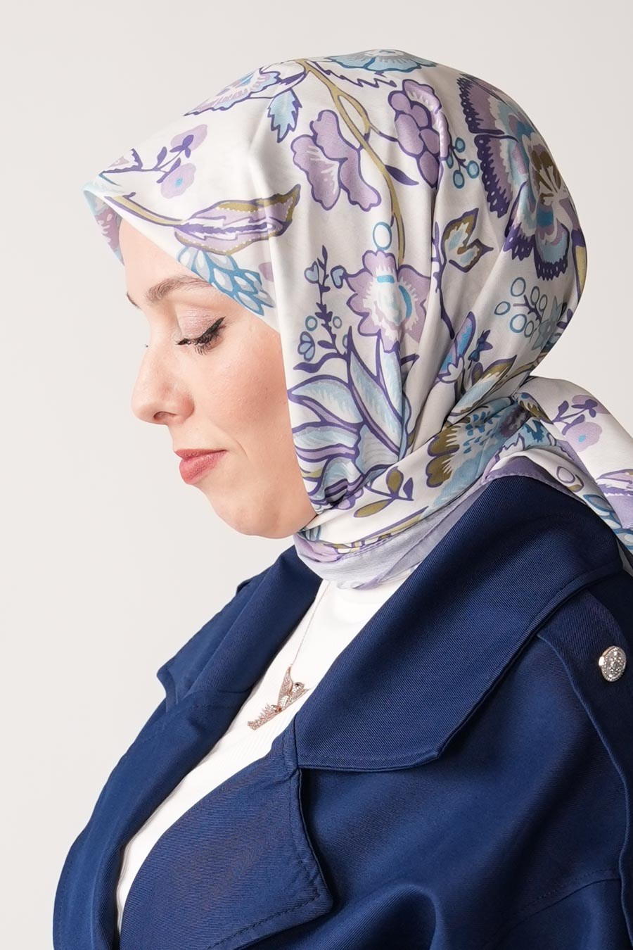 Morning Grove Desen Soft Eşarp Lila