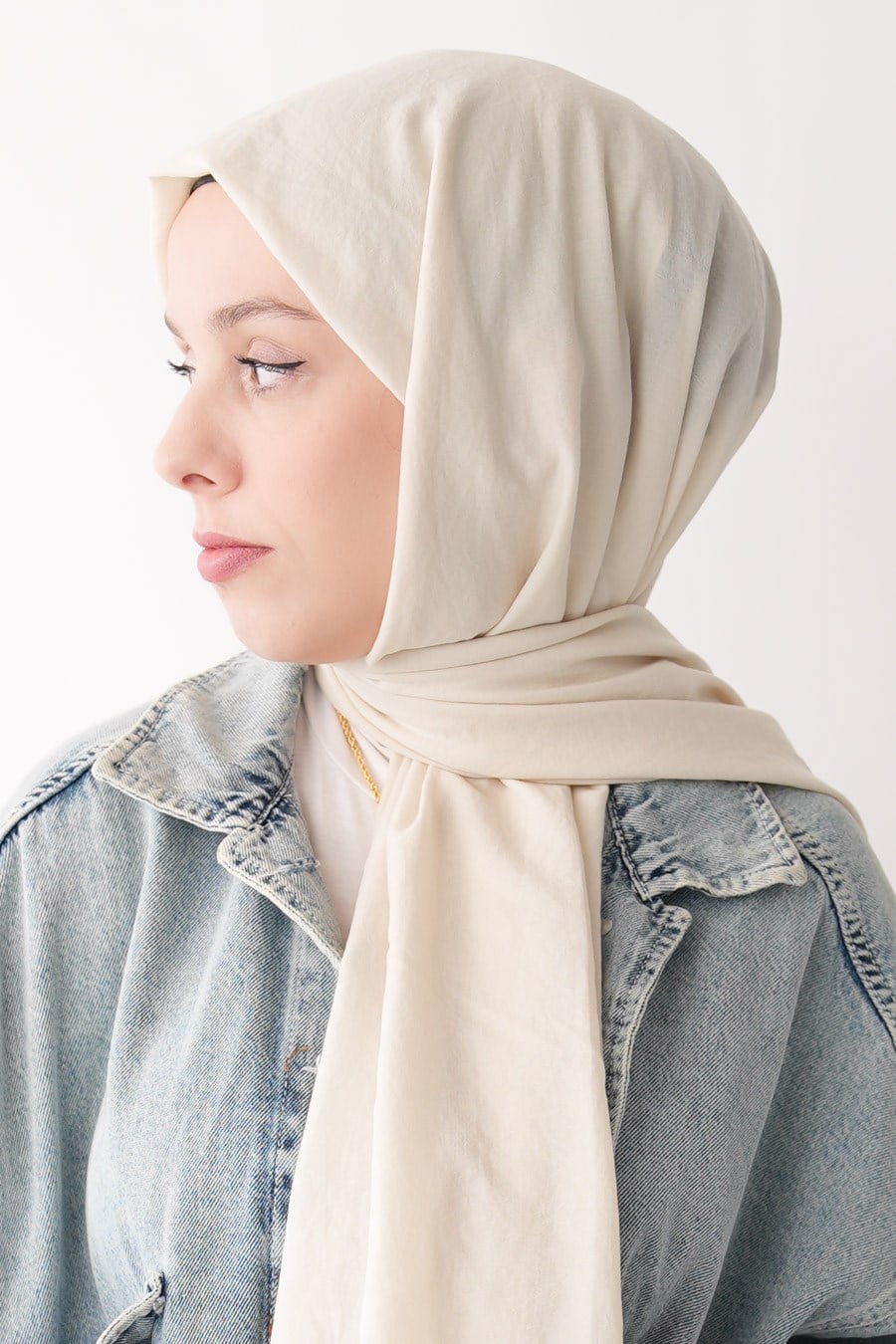 Nora Düz Şal - Bej