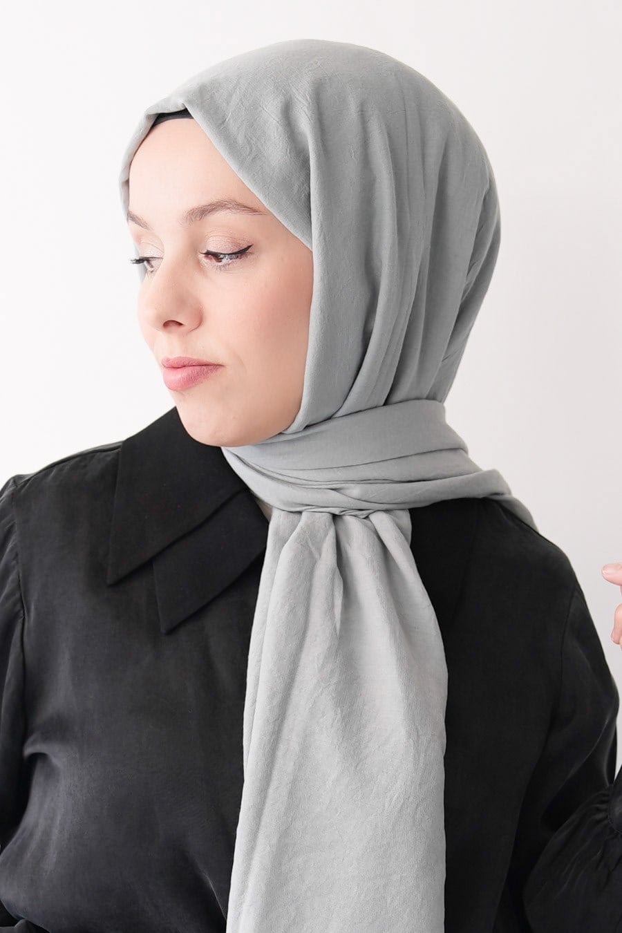 Nora Düz Şal - Bulut Grisi