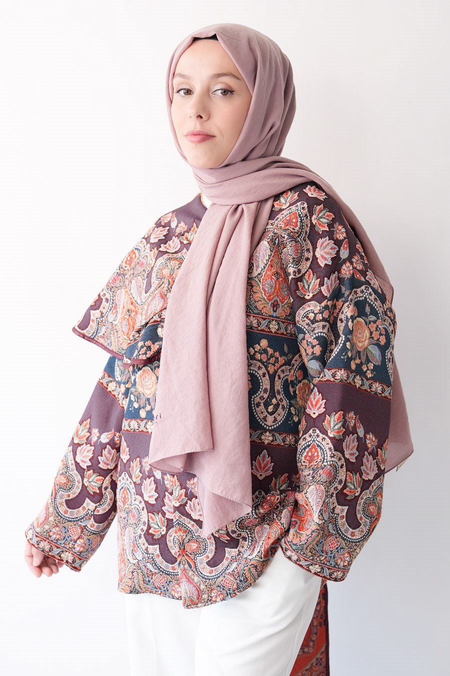 Nora Düz Şal - Dusty Rose