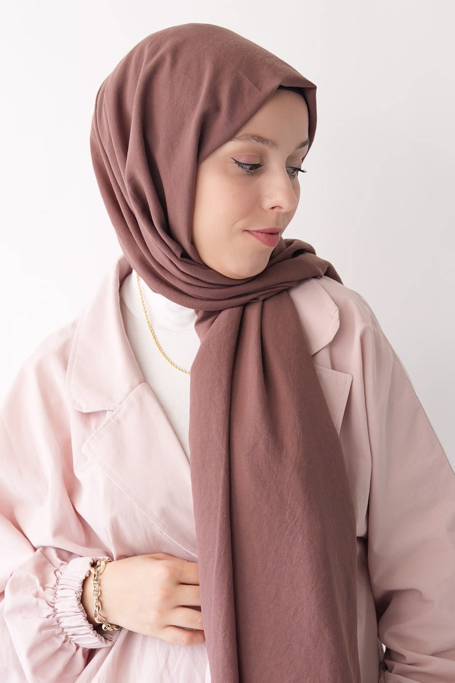 Nora Düz Şal - Gül Kurusu
