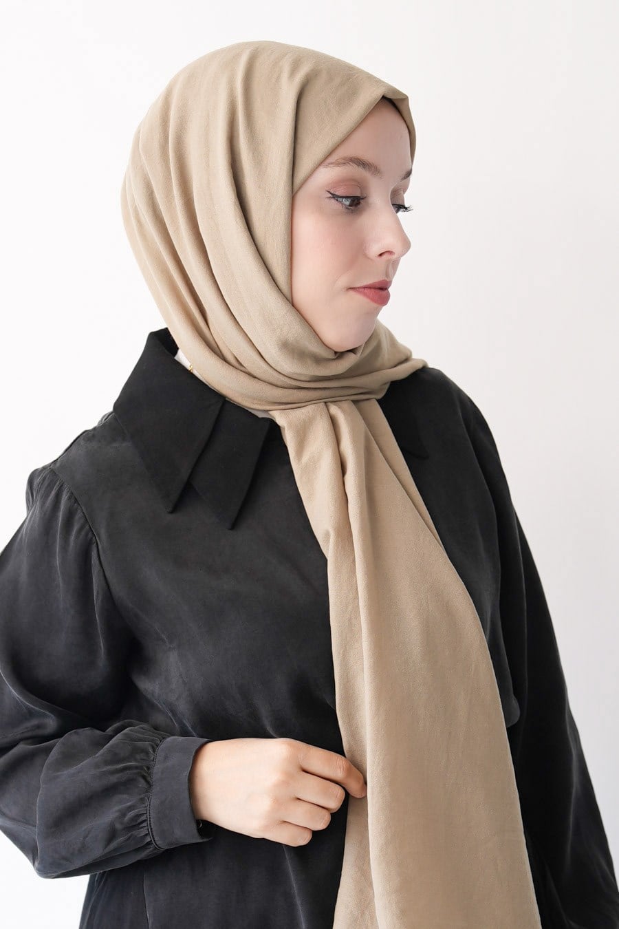 Nora Düz Şal - Haki