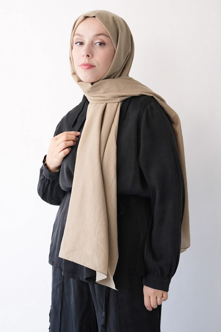 Nora Düz Şal - Haki