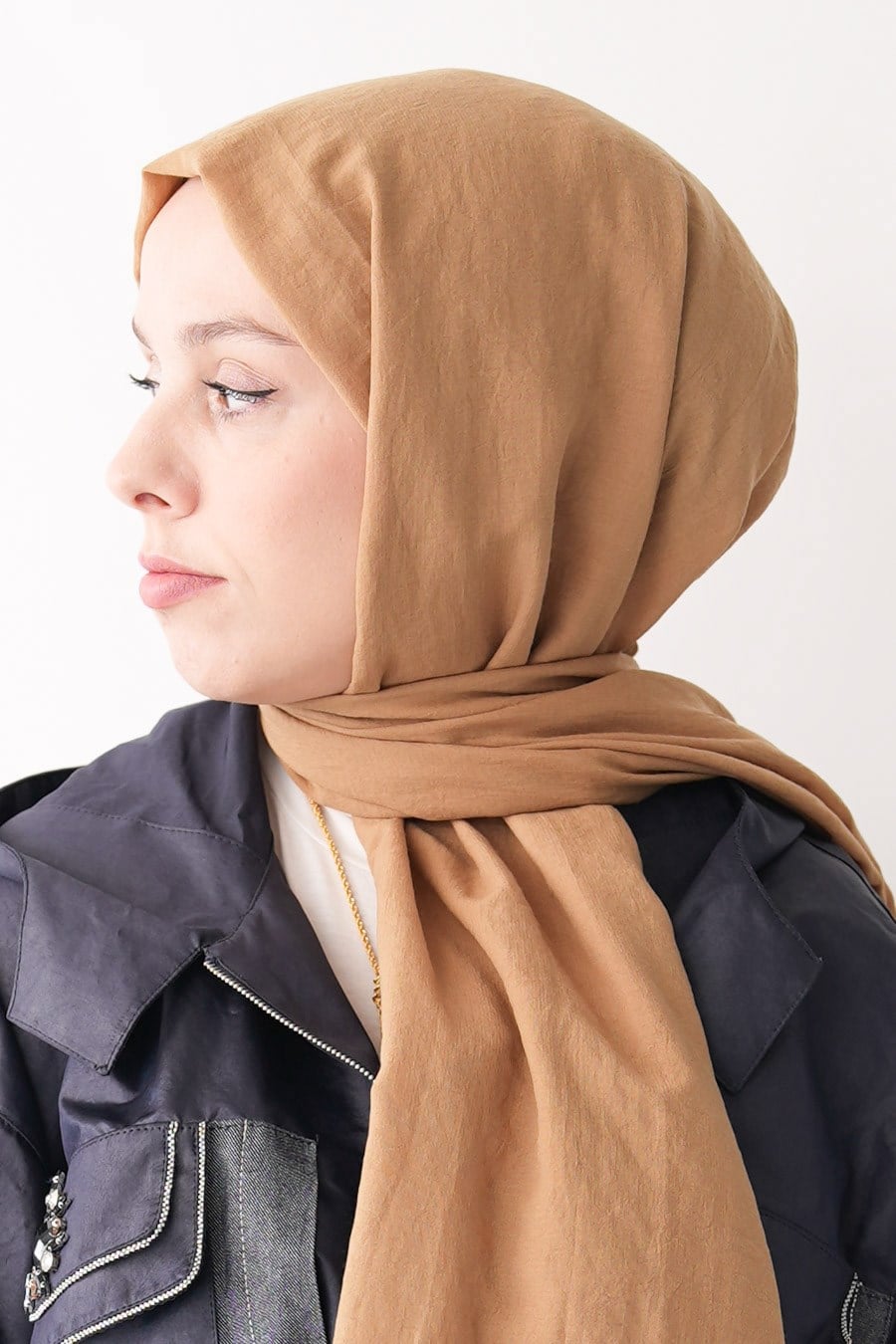 Nora Düz Şal - Hardal