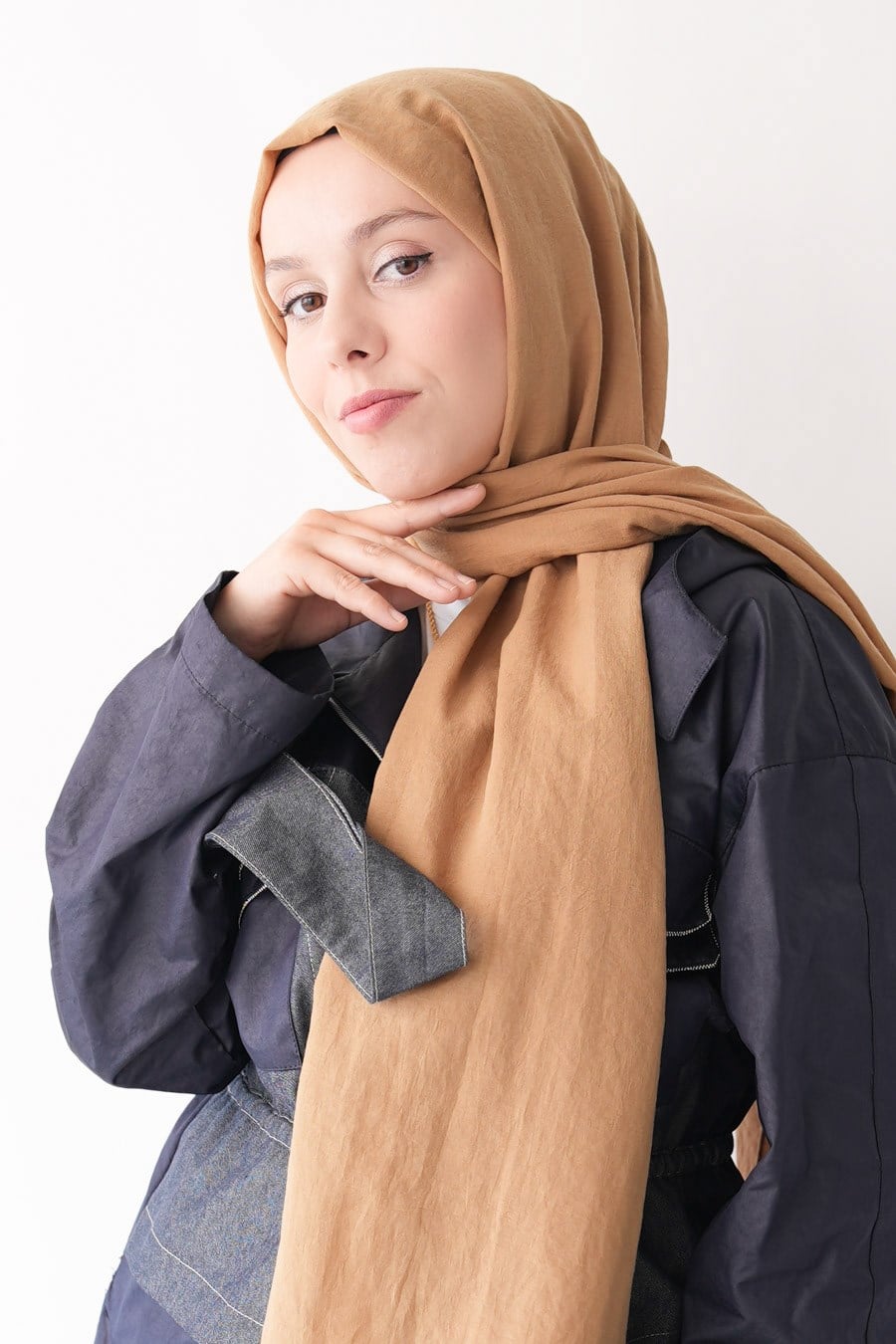 Nora Düz Şal - Hardal