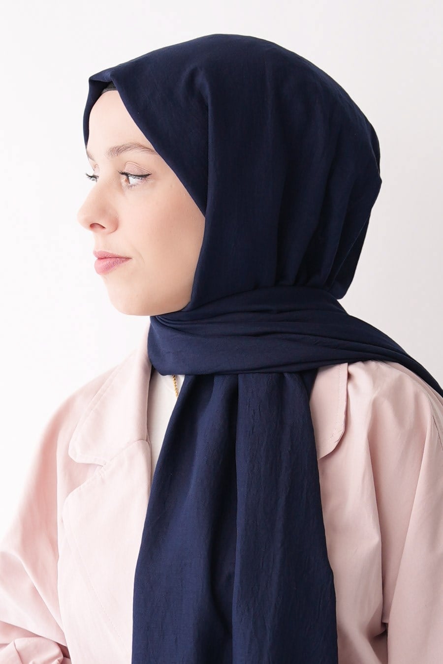 Nora Düz Şal - Lacivert