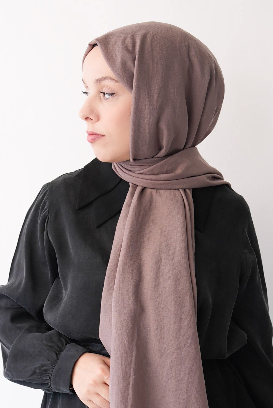 Nora Düz Şal - Mocha
