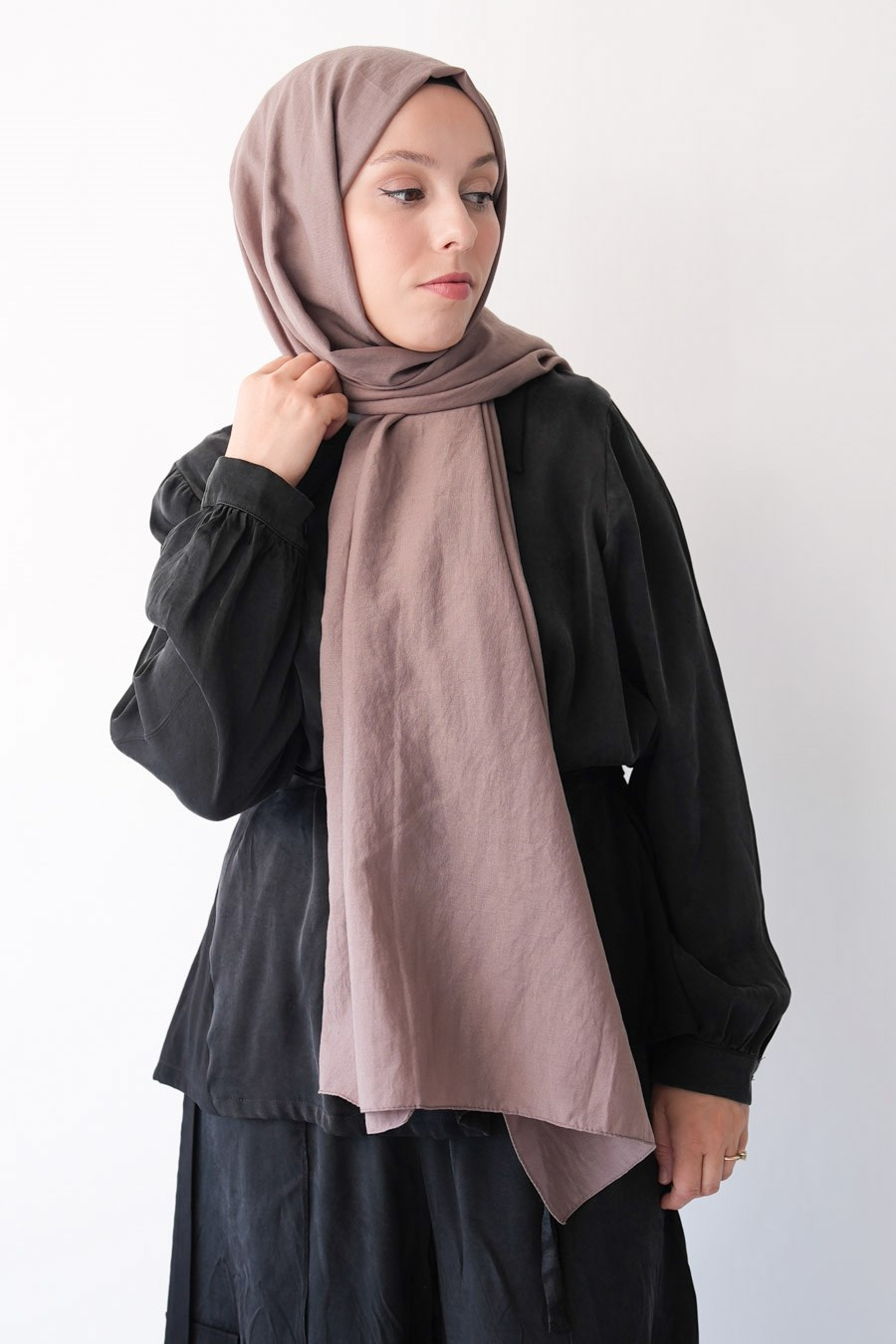 Nora Düz Şal - Mocha
