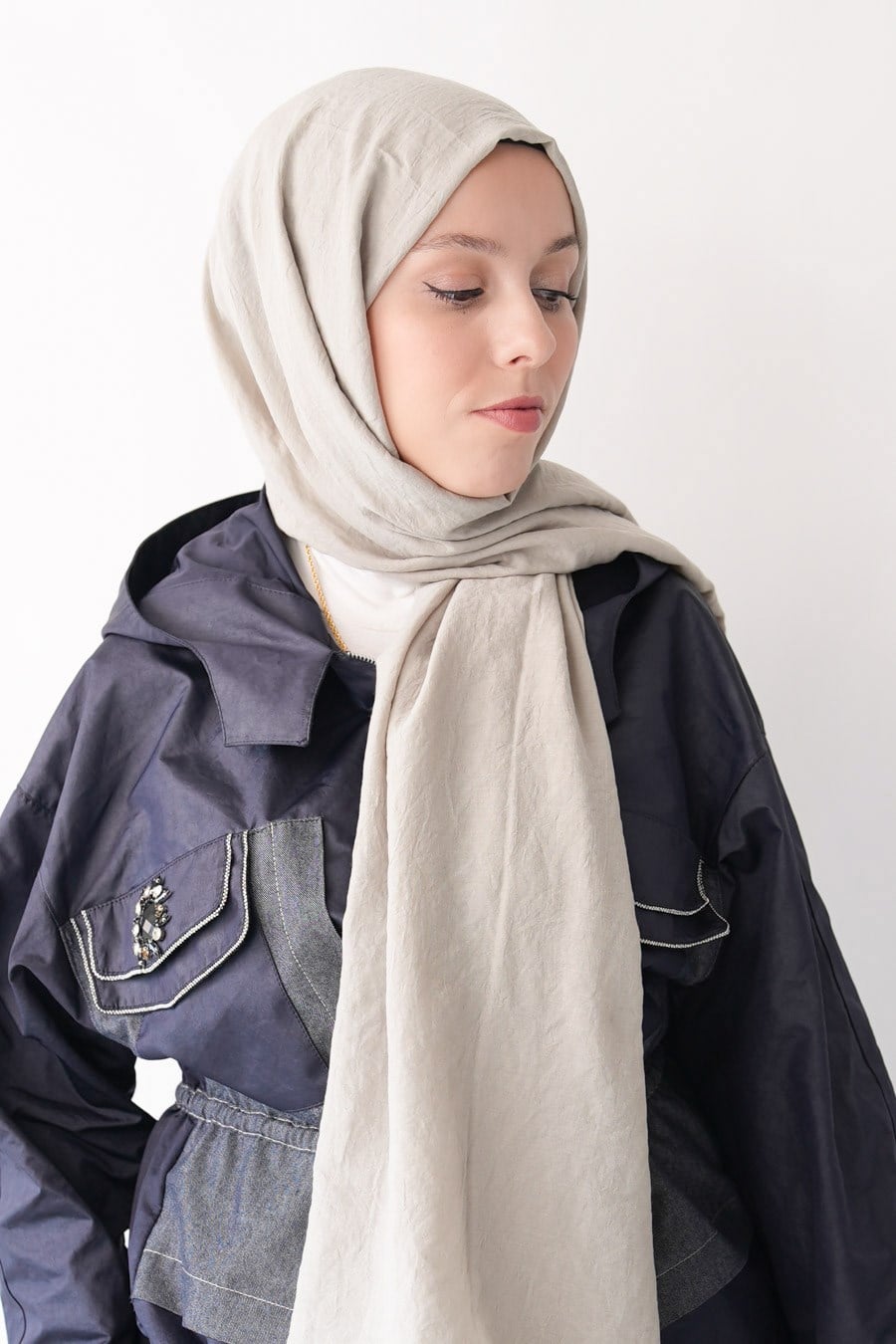 Nora Düz Şal - Taş