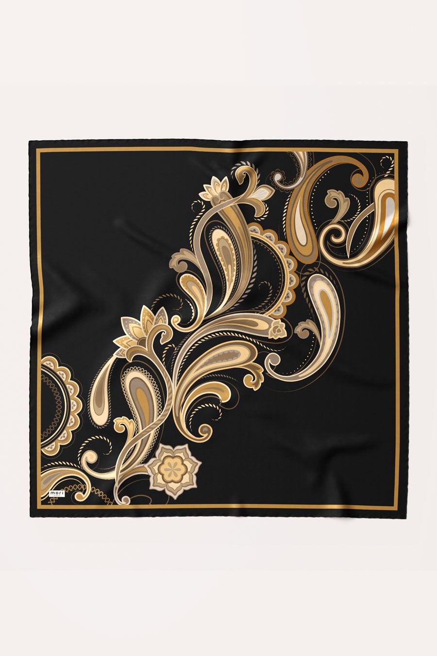 Paisley Desen Soft Eşarp Siyah