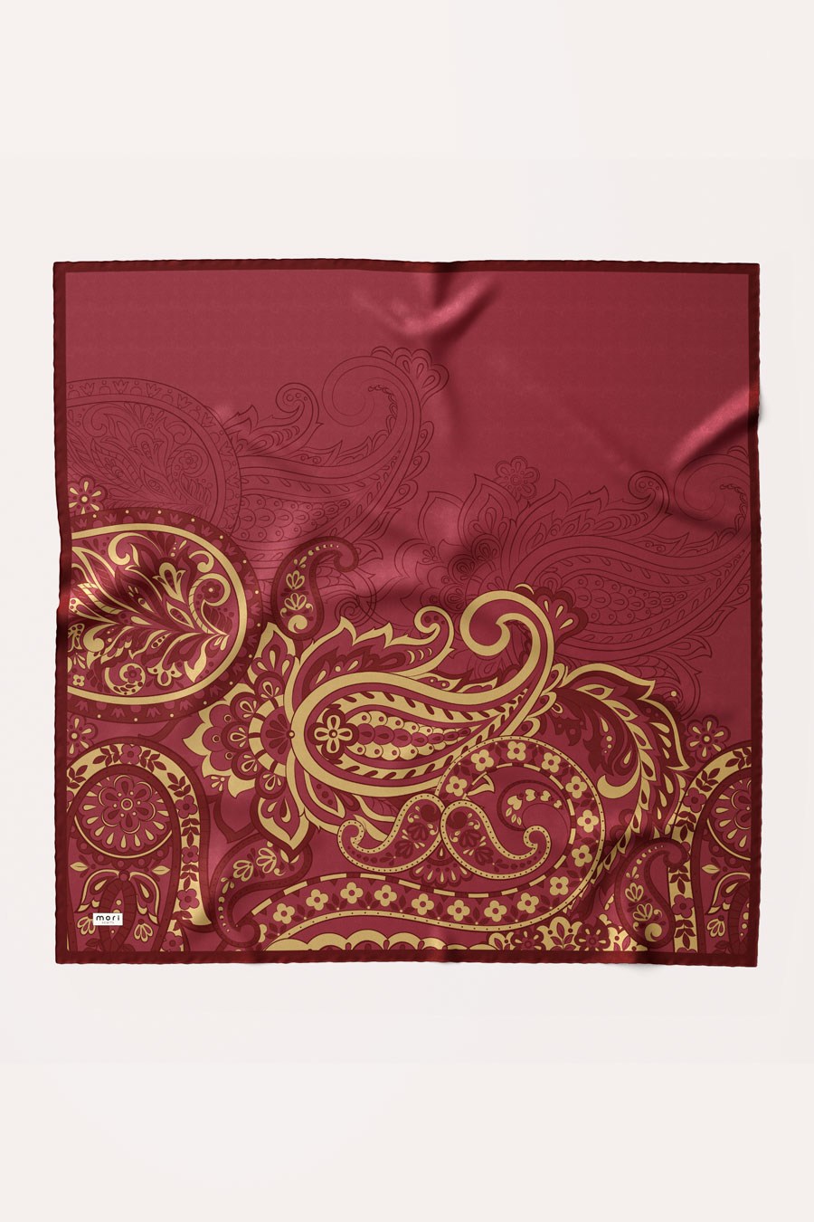 Saffron Soul Desen Soft Eşarp Bordo