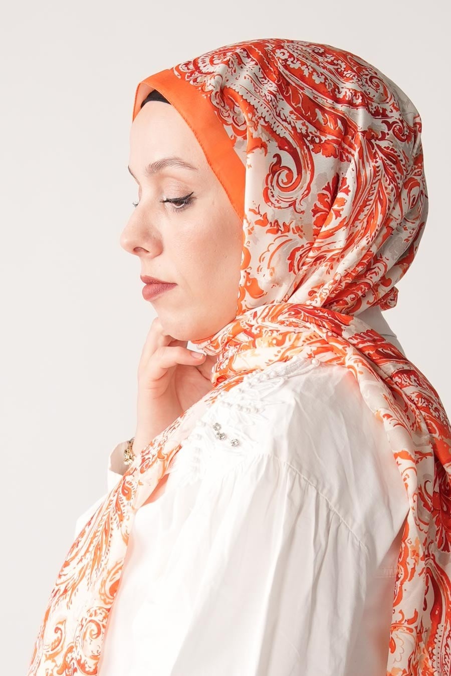 Sahara Desen Soft Şal Turuncu