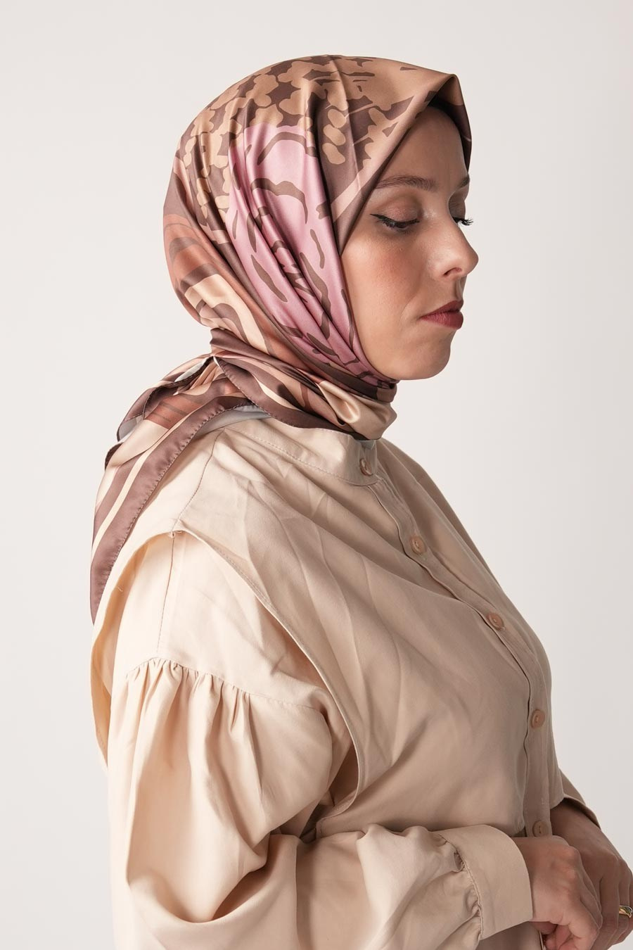 Secret Desen İpeksi Rayon Eşarp
