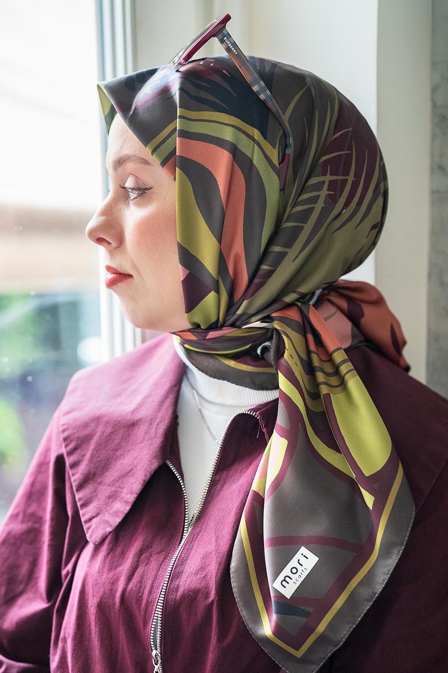 Secret Desen İpeksi Rayon Eşarp Yeşil