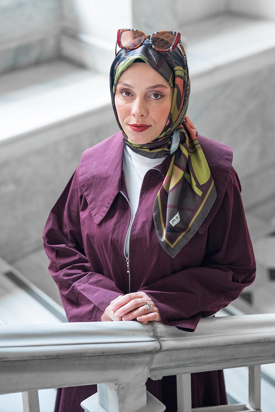 Secret Desen İpeksi Rayon Eşarp Yeşil