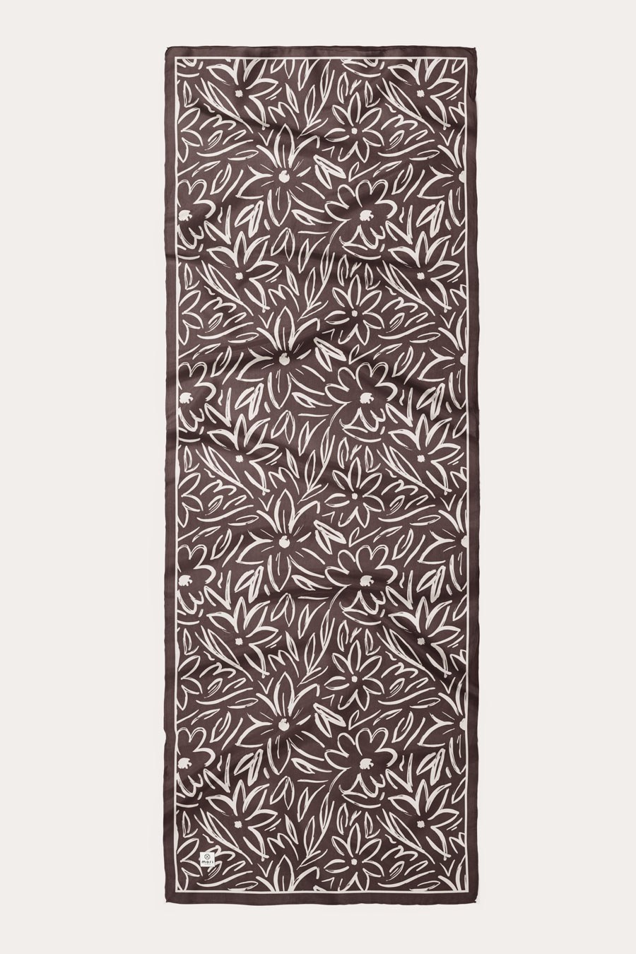 Shadow Bouquet Desen Soft Şal Kahverengi