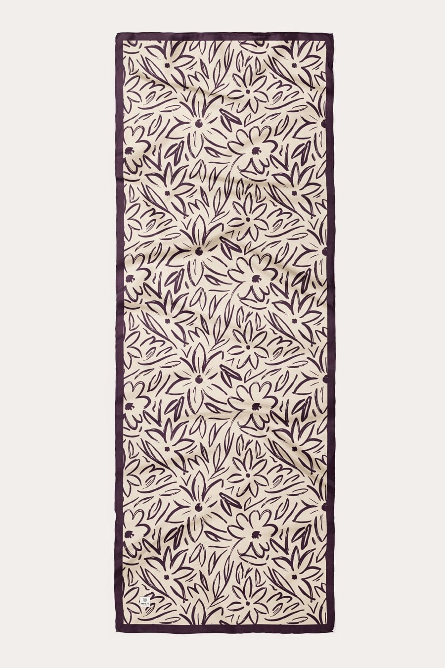 Shadow Bouquet Desen Soft Şal Krem