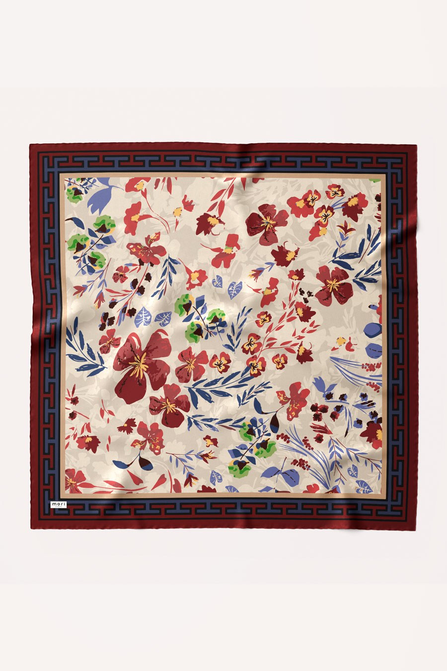 Soft Horizon Desen Soft Eşarp Bordo