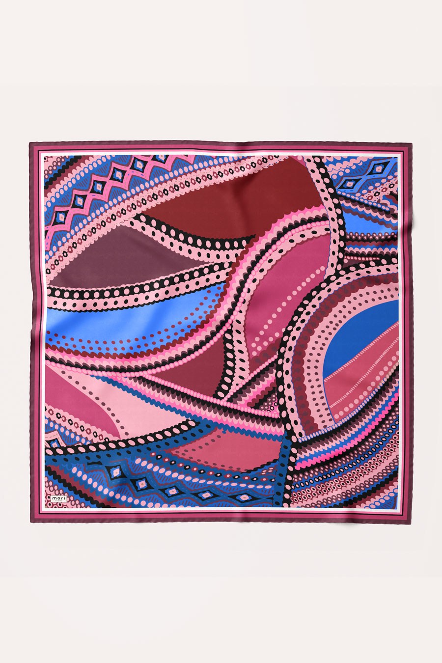Soft Point Desen İpeksi Rayon Eşarp Pembe