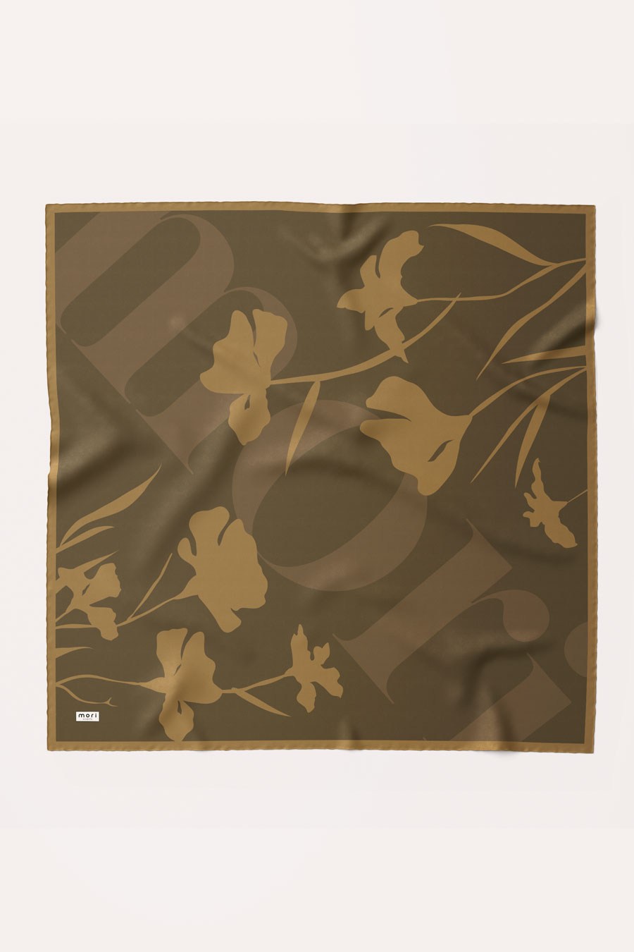 Spring Flood Desen Soft Eşarp Palm Yeşil