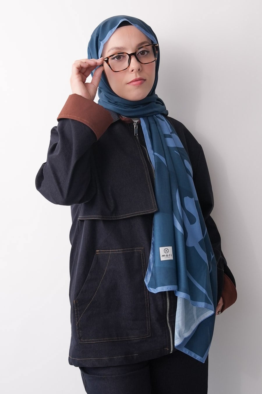 Spring Flood Desen Soft Şal Mavi