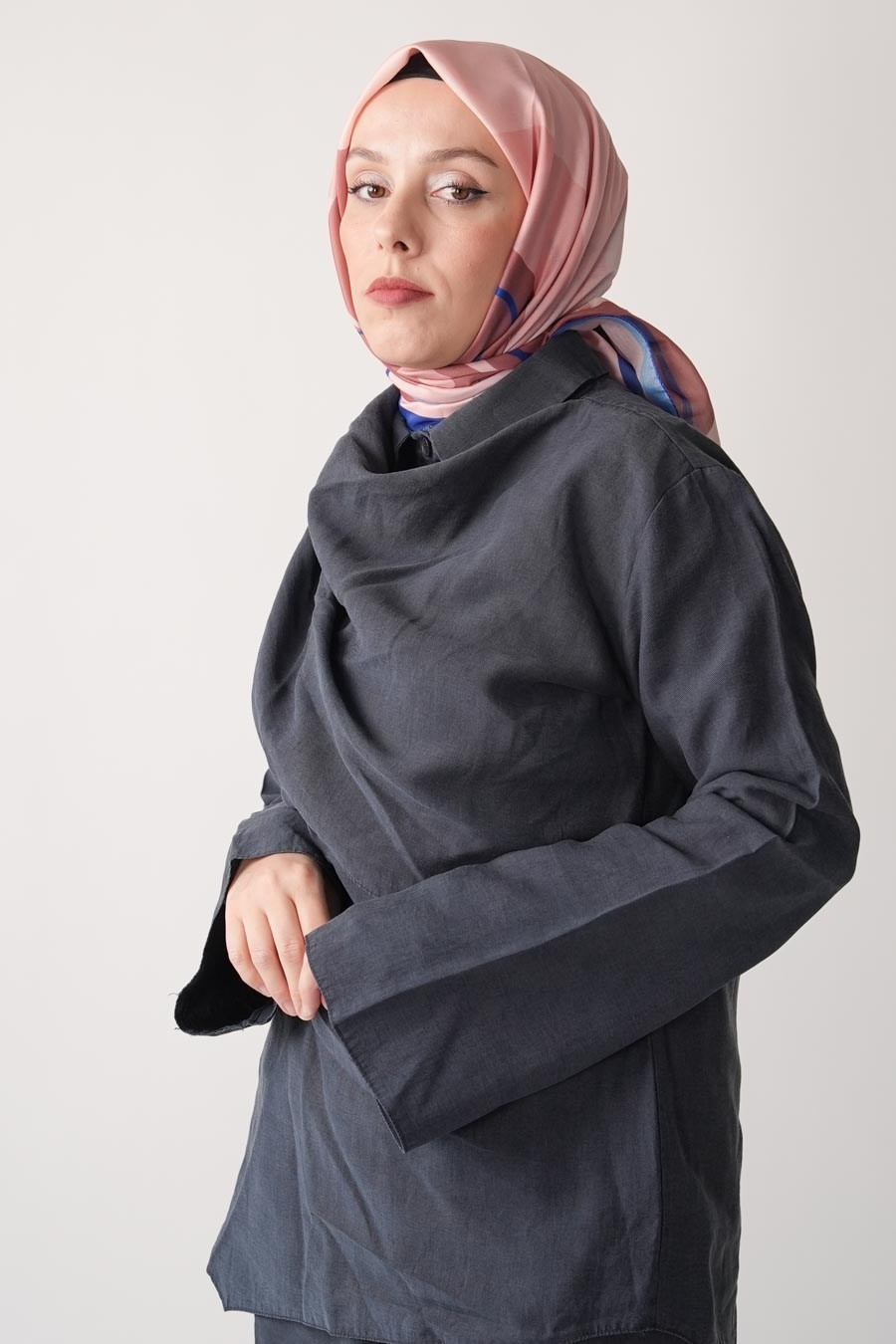 Violet Desen Soft Eşarp Yavruağzı