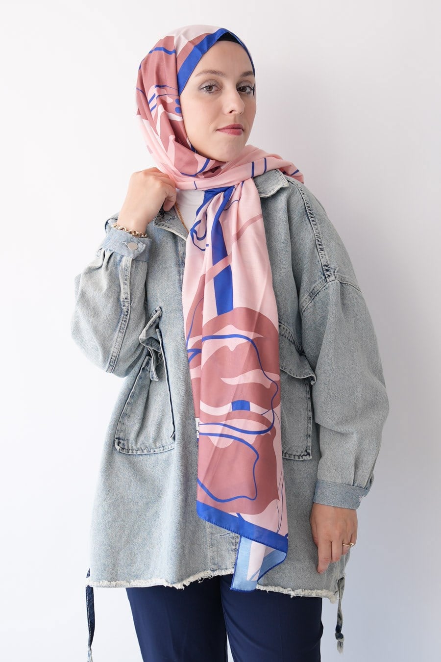 Violet Desen Soft Şal Yavruağzı