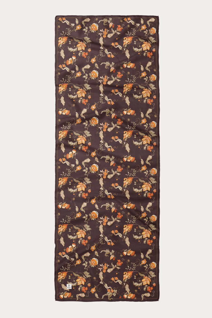 Wild Bloom Desen Soft Şal Kahverengi