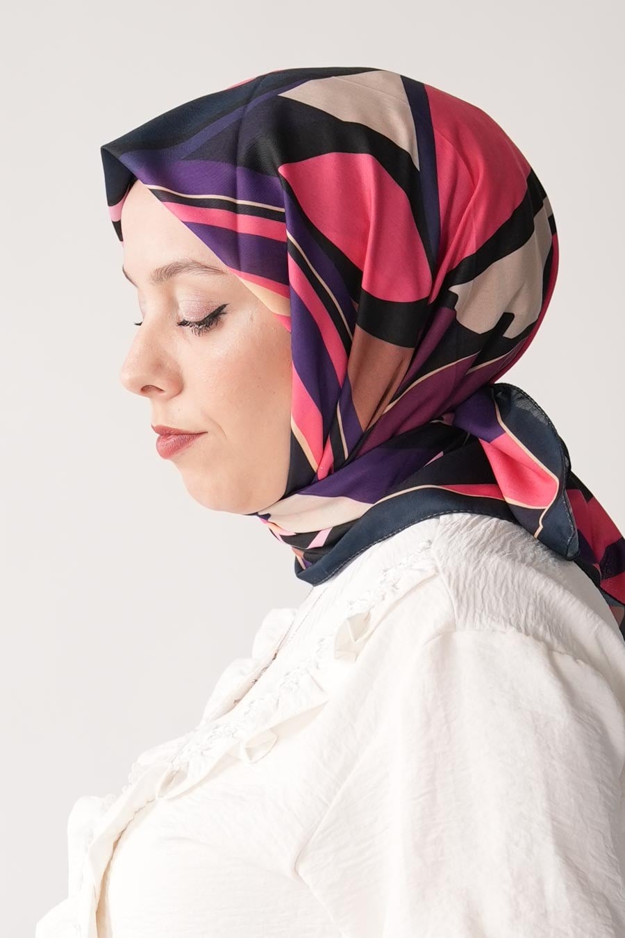 Loryan Desen Soft Eşarp Pembe