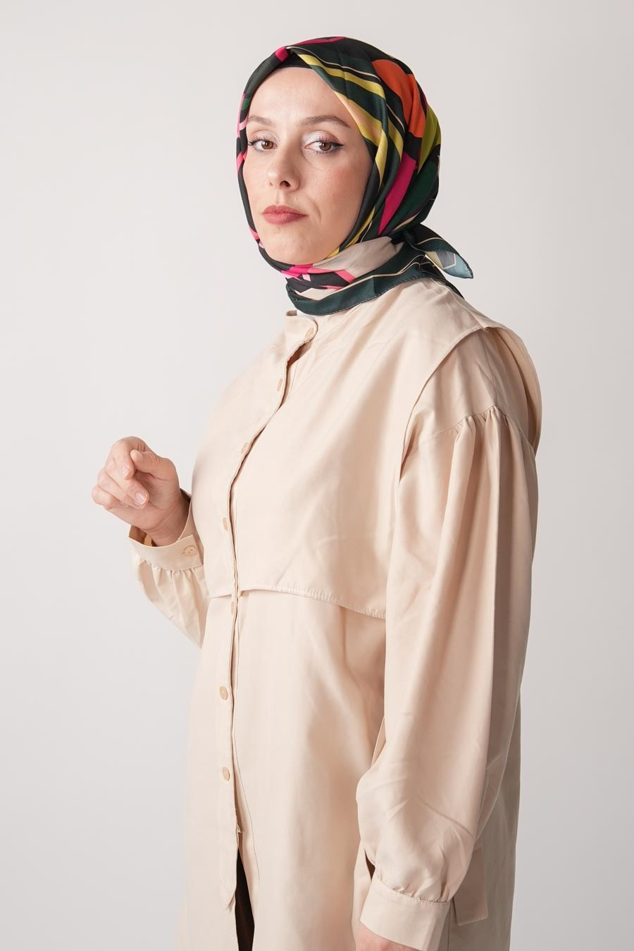 Loryan Desen Soft Eşarp Yeşil