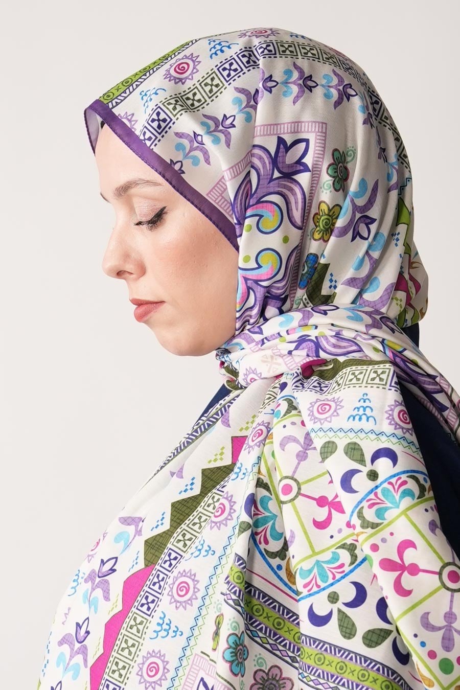 Meridian Desen Soft Şal Mor