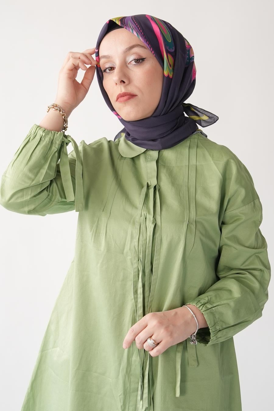 Paisley Desen Soft Eşarp Mor
